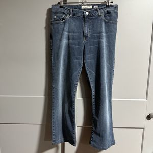 Miss Sixty Tommy Mid Rise Bootcut Denim Jeans Blue 32 *Hemmed* Made In Italy